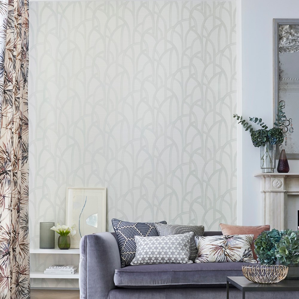 Meso Wallpaper 111580 by Harlequin in Ivory White